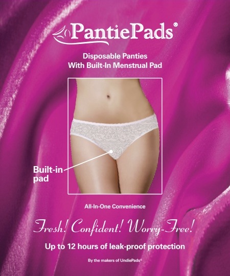 woman disposable period pants underwear sanitary